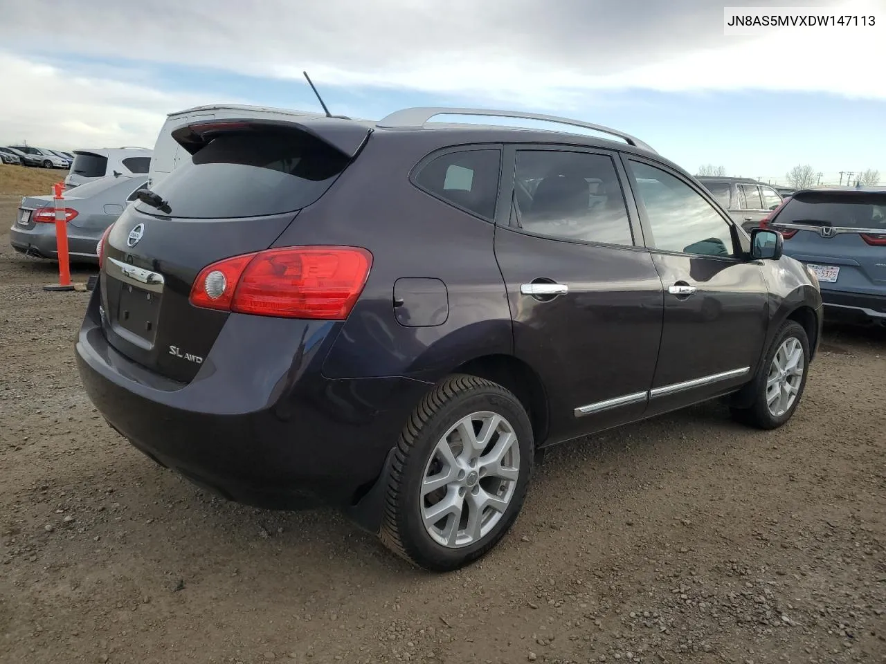 2013 Nissan Rogue S VIN: JN8AS5MVXDW147113 Lot: 79968014