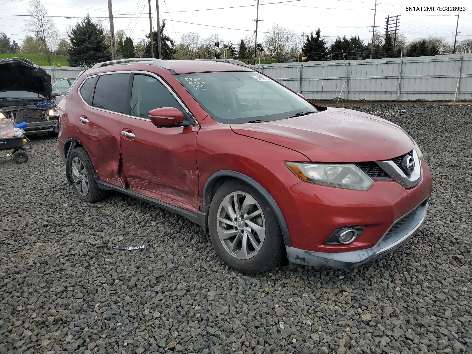 2014 Nissan Rogue S VIN: 5N1AT2MT7EC828933 Lot: 47378334