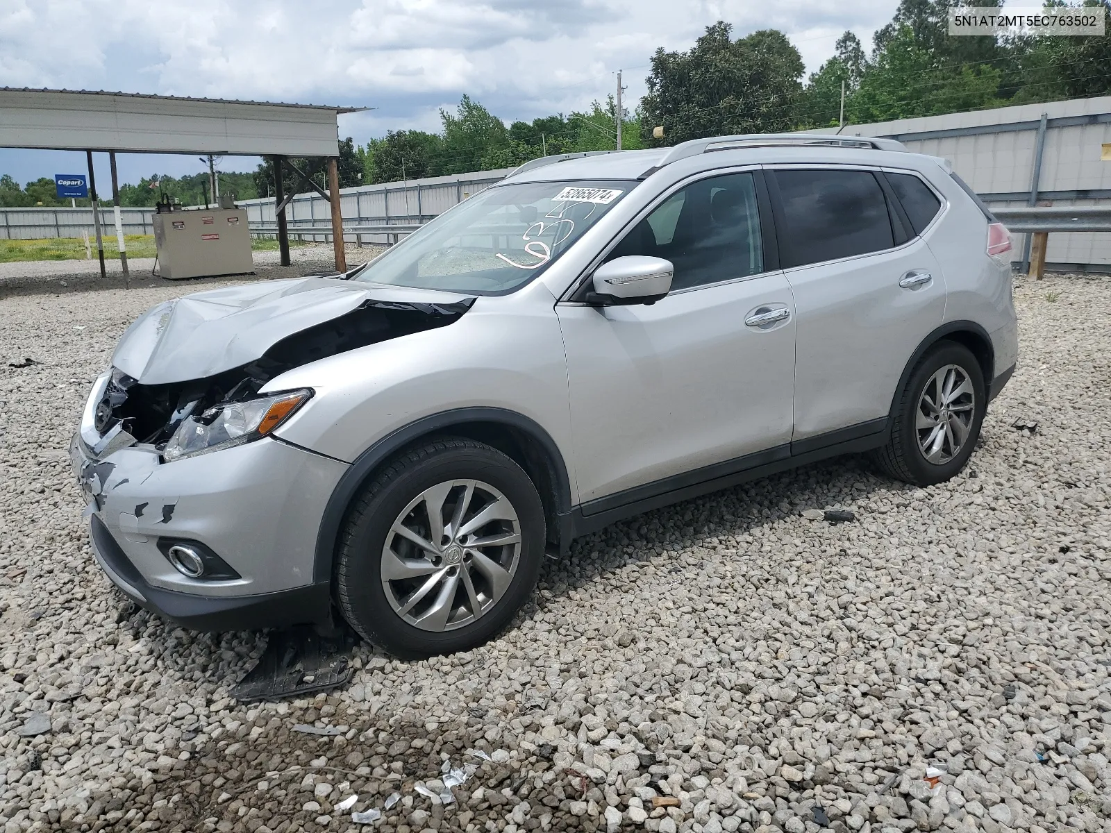 2014 Nissan Rogue S VIN: 5N1AT2MT5EC763502 Lot: 52865074