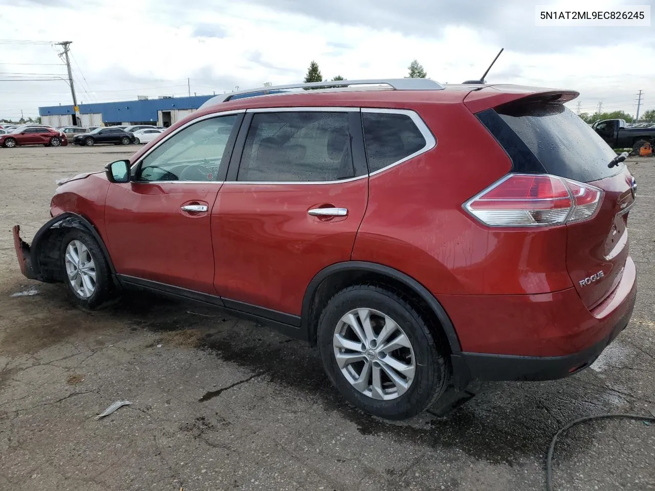 2014 Nissan Rogue S VIN: 5N1AT2ML9EC826245 Lot: 53513914