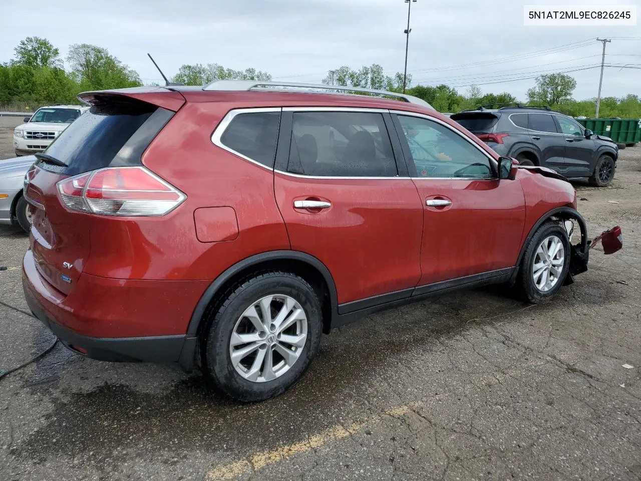 2014 Nissan Rogue S VIN: 5N1AT2ML9EC826245 Lot: 53513914