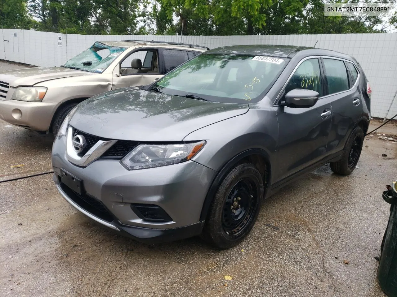 2014 Nissan Rogue S VIN: 5N1AT2MT7EC848891 Lot: 55037784