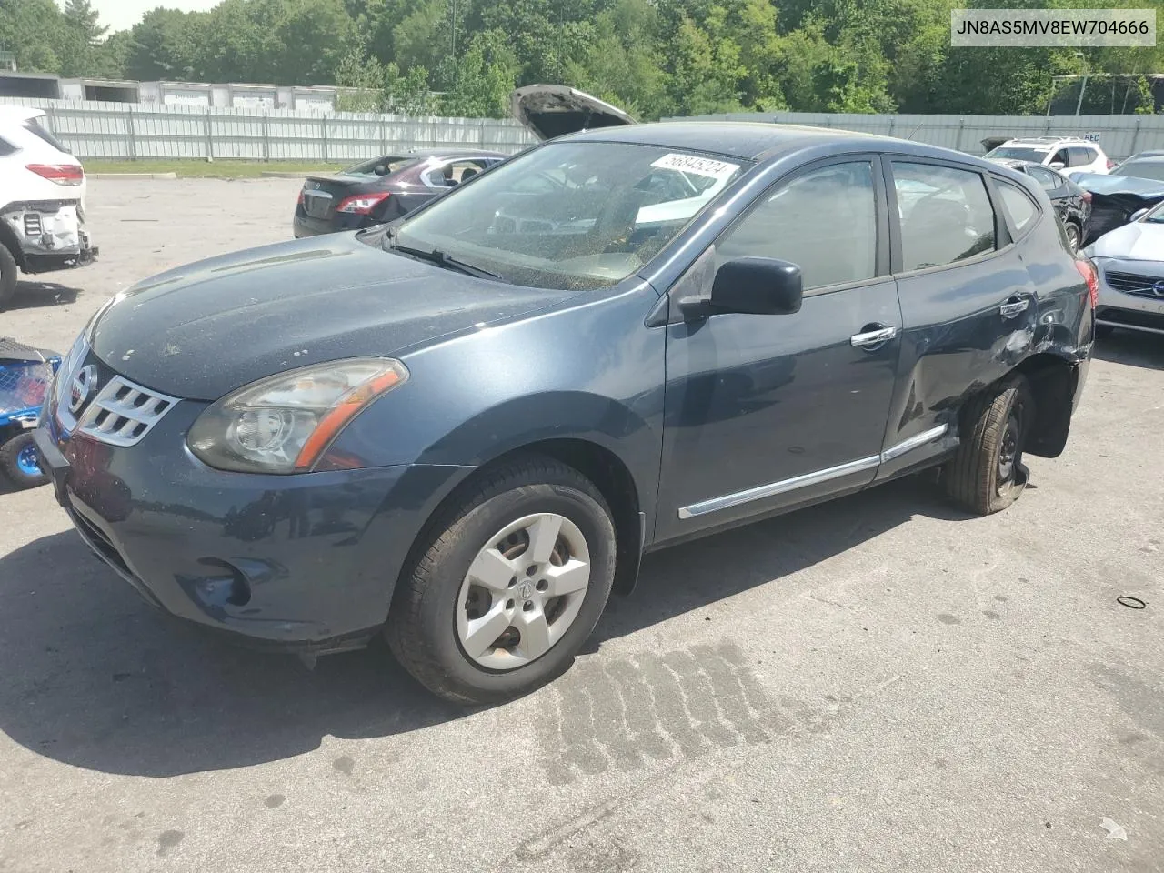 2014 Nissan Rogue Select S VIN: JN8AS5MV8EW704666 Lot: 56845224