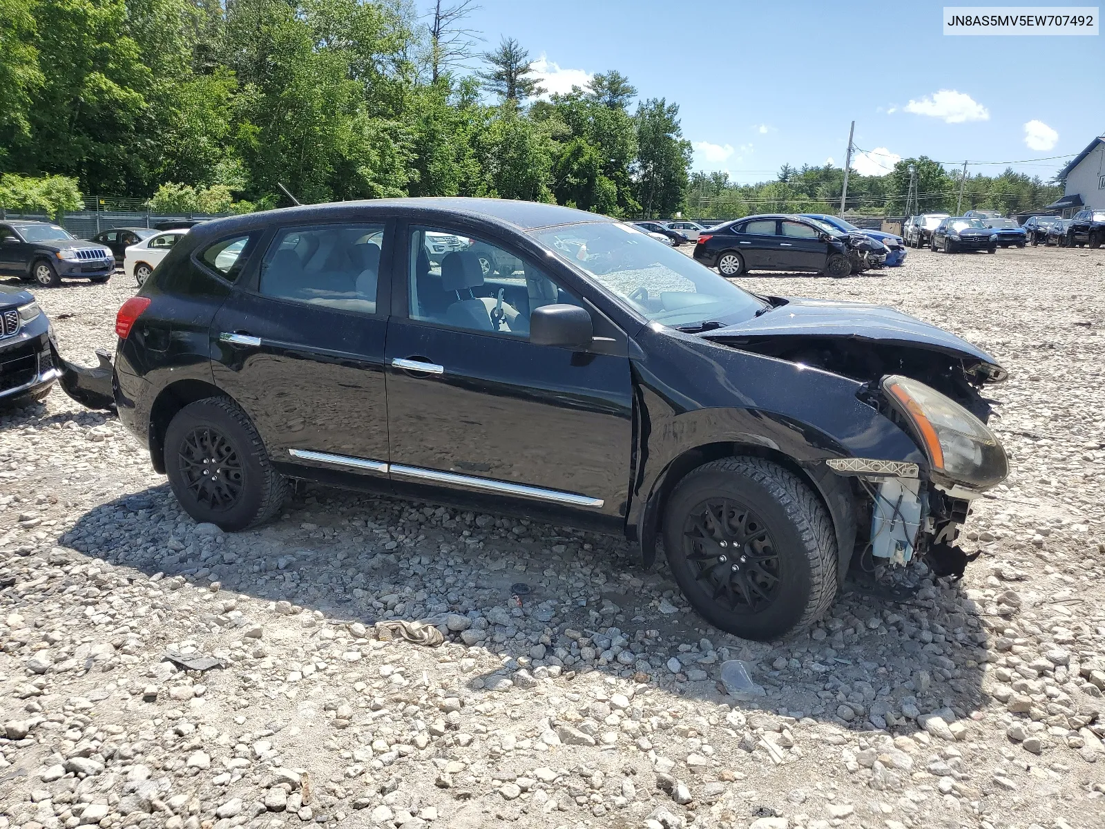 2014 Nissan Rogue Select S VIN: JN8AS5MV5EW707492 Lot: 58128724