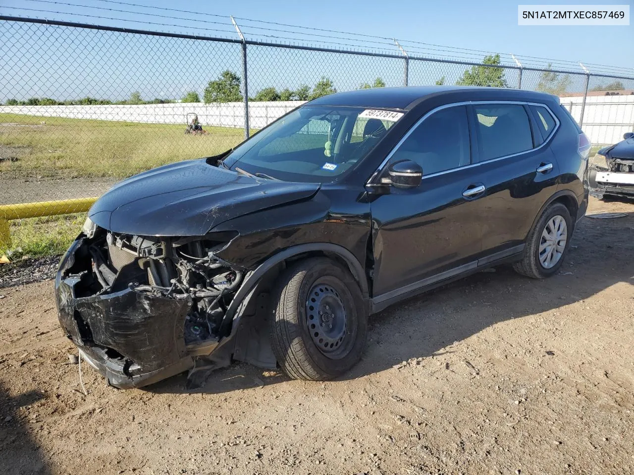 2014 Nissan Rogue S VIN: 5N1AT2MTXEC857469 Lot: 59737814