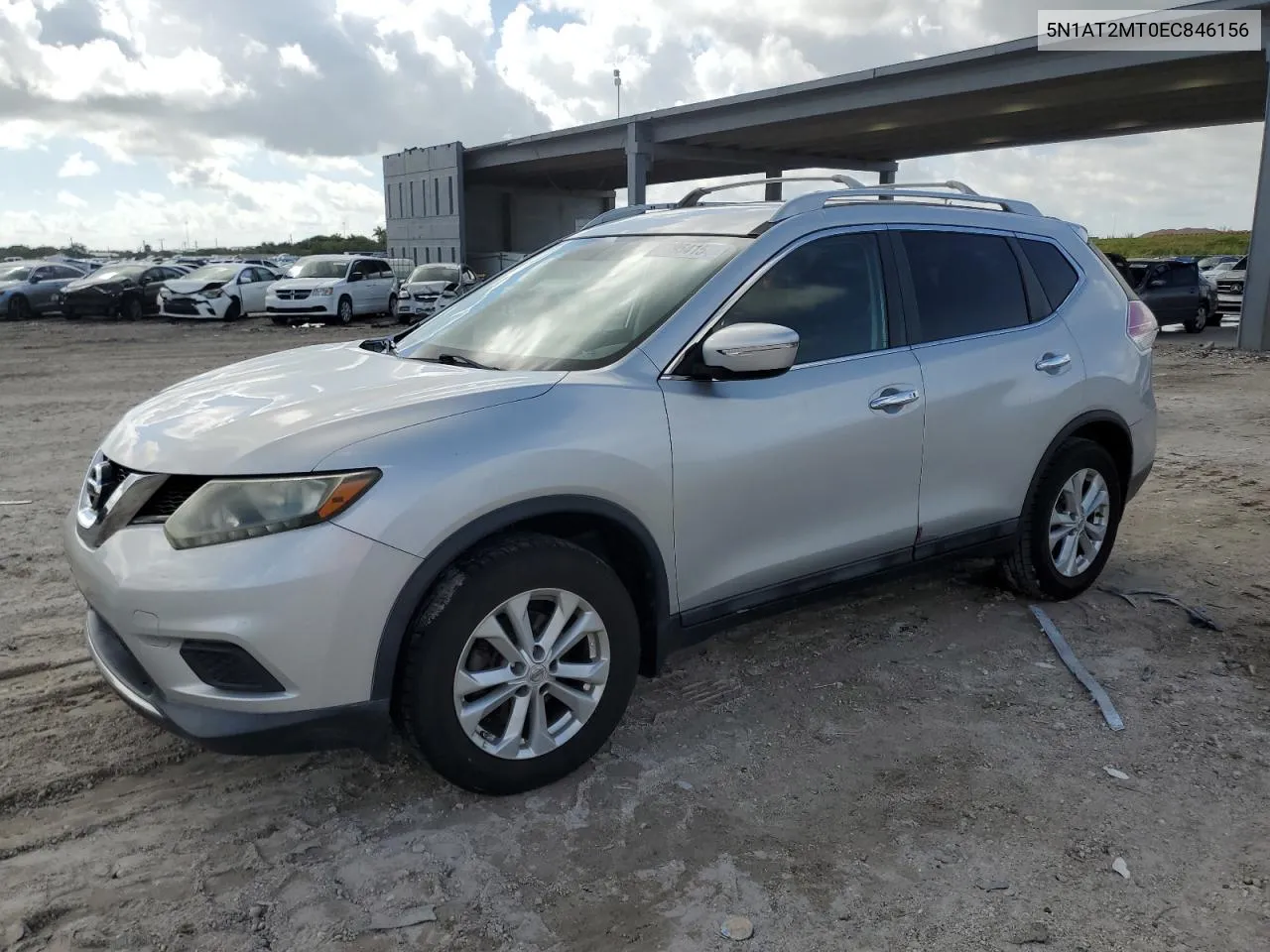 2014 Nissan Rogue S VIN: 5N1AT2MT0EC846156 Lot: 59954154