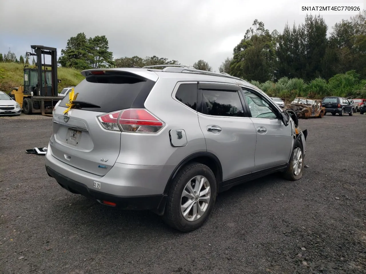 2014 Nissan Rogue S VIN: 5N1AT2MT4EC770926 Lot: 60139344