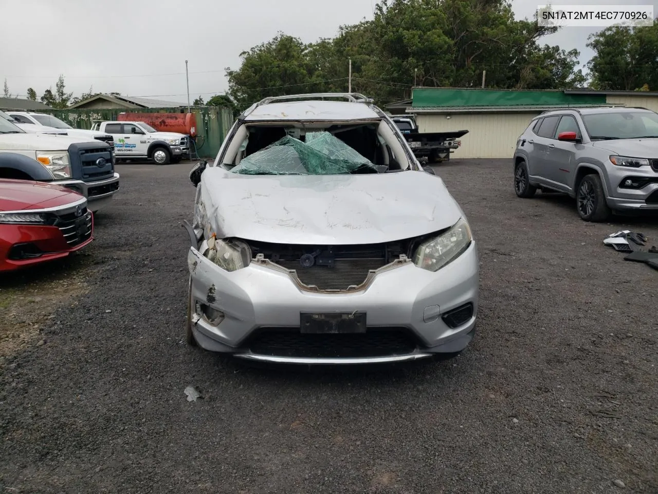 5N1AT2MT4EC770926 2014 Nissan Rogue S