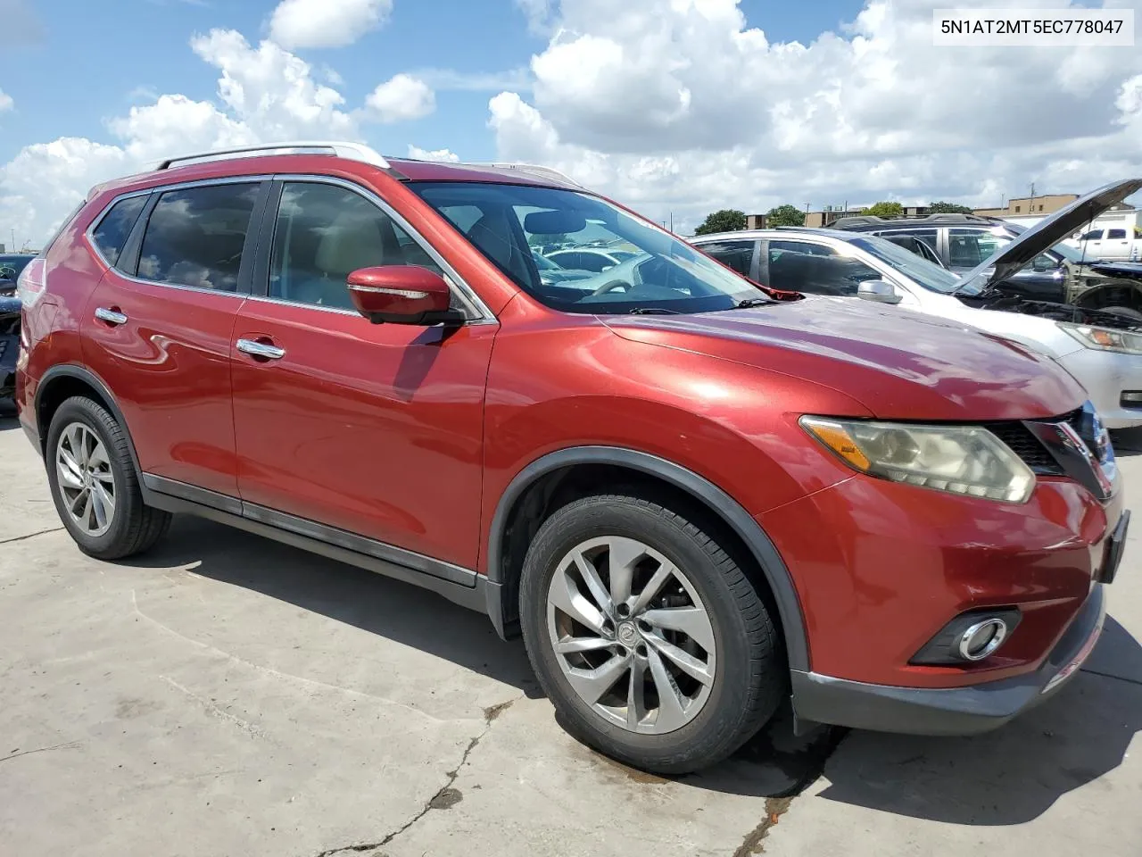 2014 Nissan Rogue S VIN: 5N1AT2MT5EC778047 Lot: 60300134