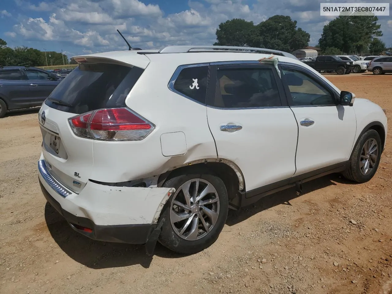 2014 Nissan Rogue S VIN: 5N1AT2MT3EC807447 Lot: 62853844