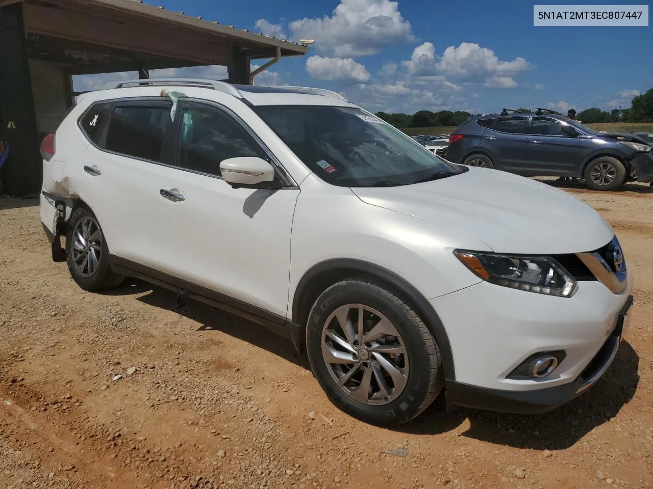 2014 Nissan Rogue S VIN: 5N1AT2MT3EC807447 Lot: 62853844