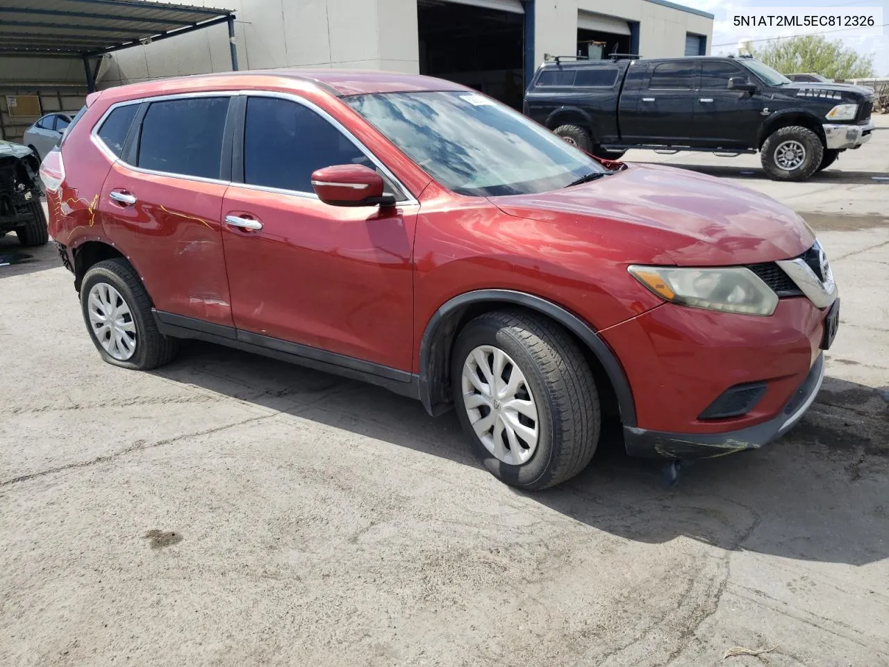 2014 Nissan Rogue S VIN: 5N1AT2ML5EC812326 Lot: 62923744