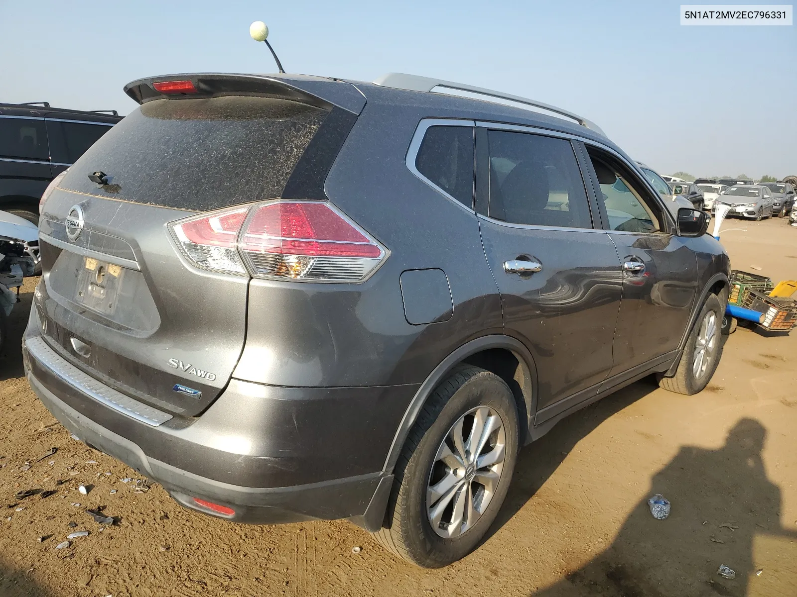 2014 Nissan Rogue S VIN: 5N1AT2MV2EC796331 Lot: 63333094