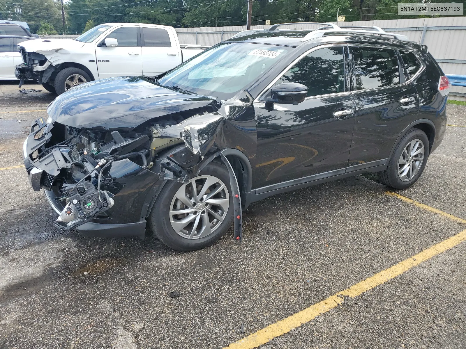 2014 Nissan Rogue S VIN: 5N1AT2MT5EC837193 Lot: 63486224