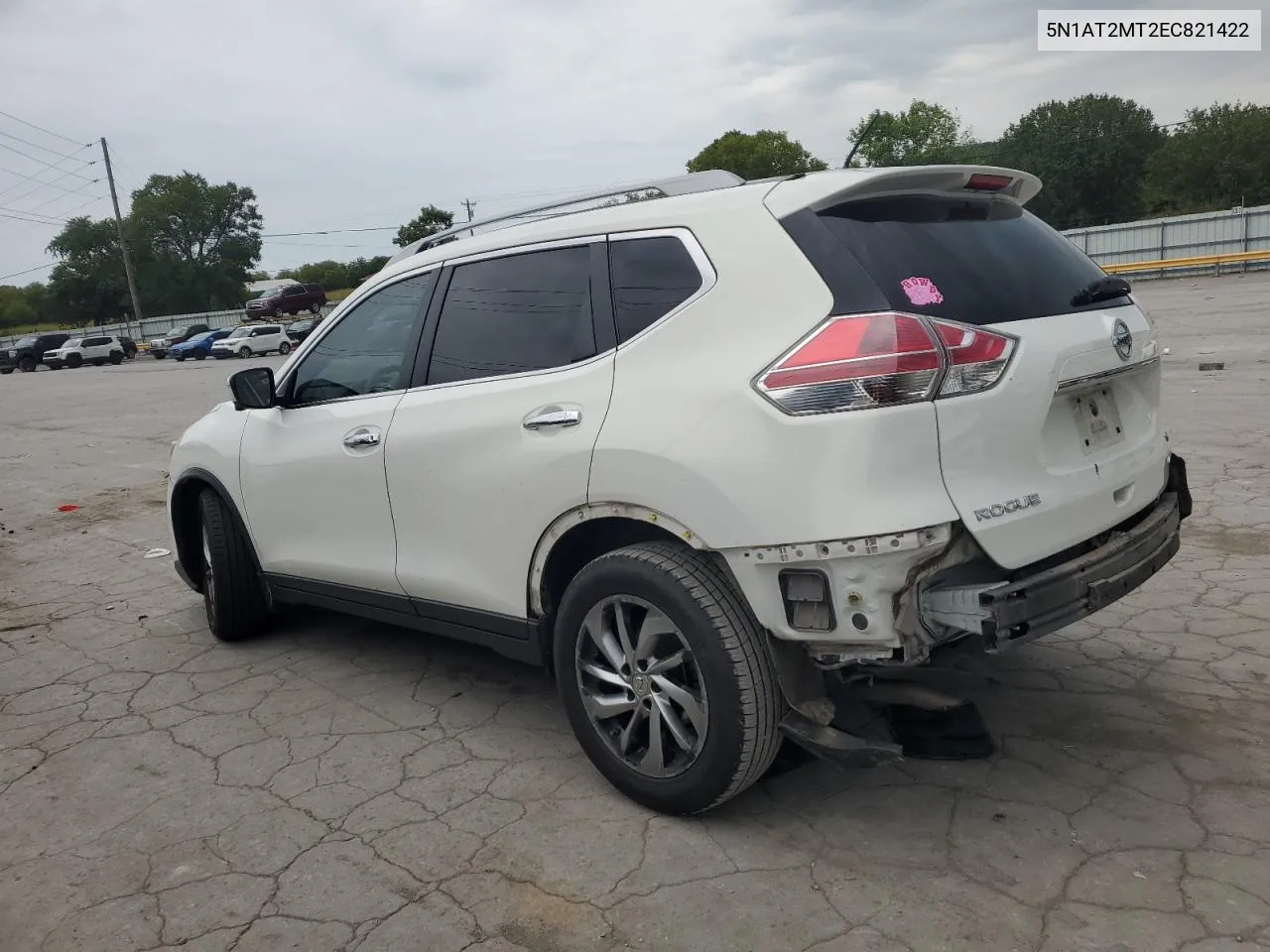 2014 Nissan Rogue S VIN: 5N1AT2MT2EC821422 Lot: 64087844