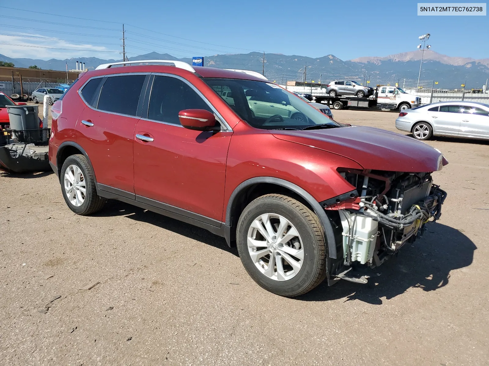 2014 Nissan Rogue S VIN: 5N1AT2MT7EC762738 Lot: 64447134