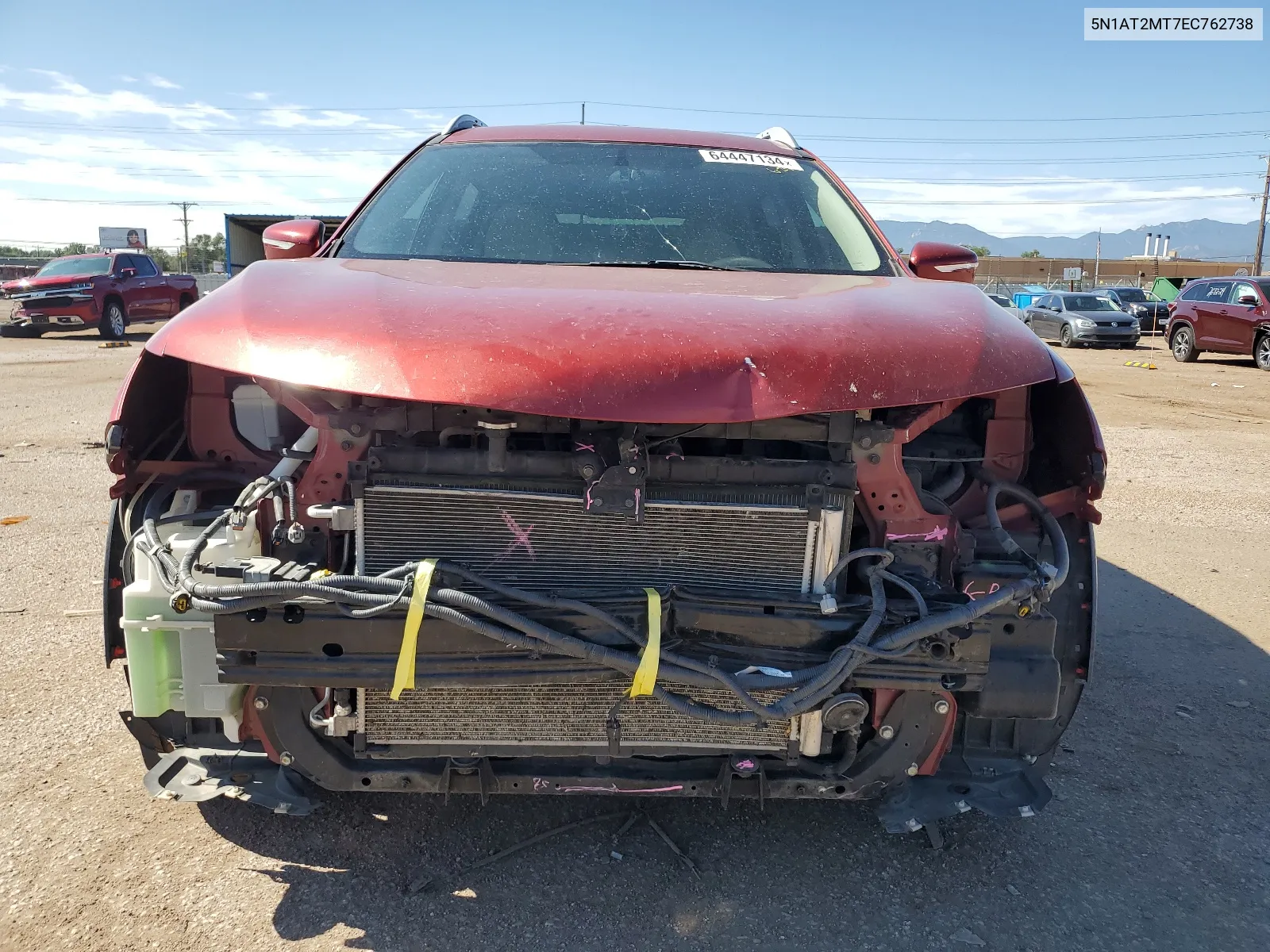 2014 Nissan Rogue S VIN: 5N1AT2MT7EC762738 Lot: 64447134