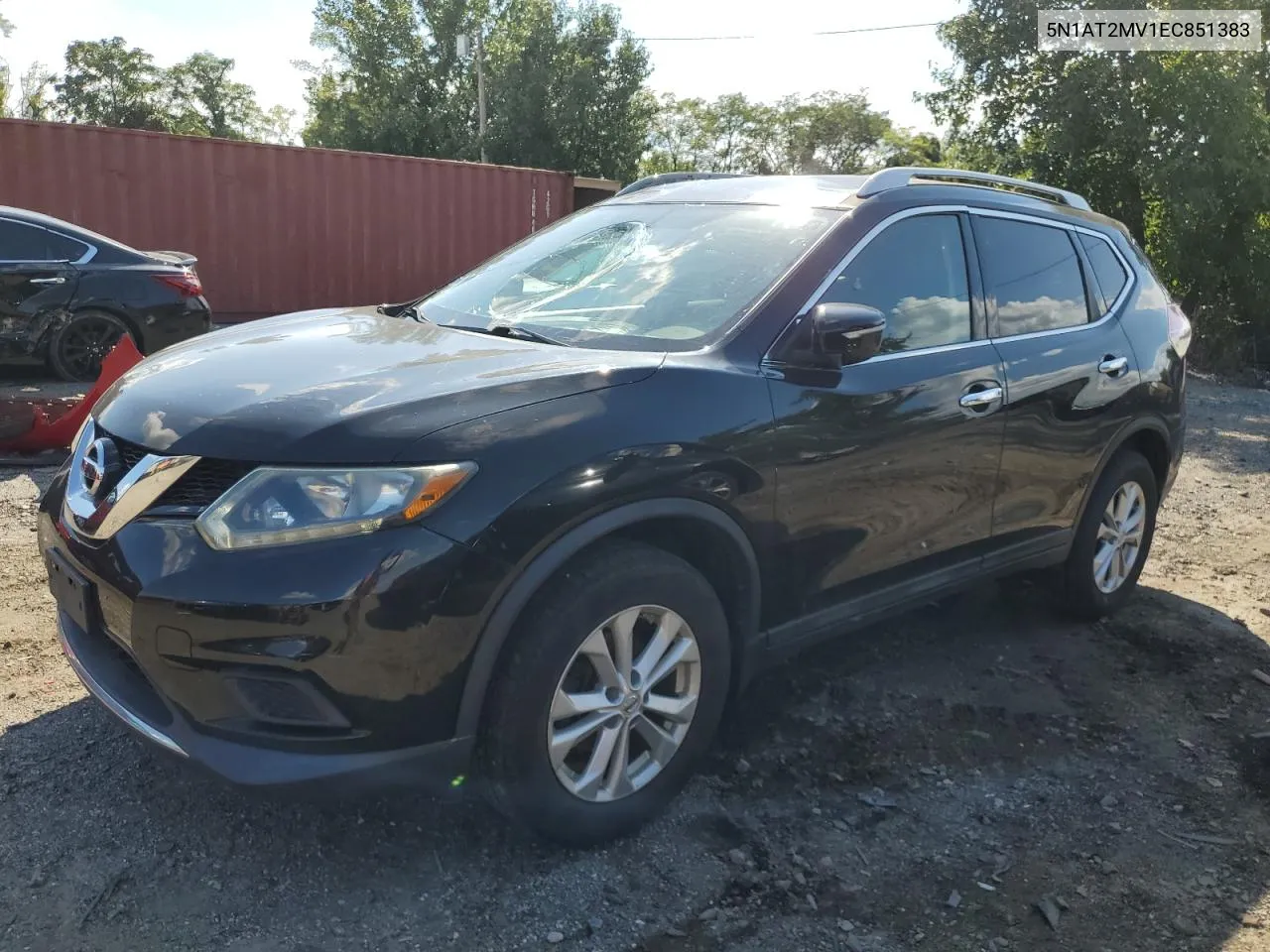 2014 Nissan Rogue S VIN: 5N1AT2MV1EC851383 Lot: 65005794