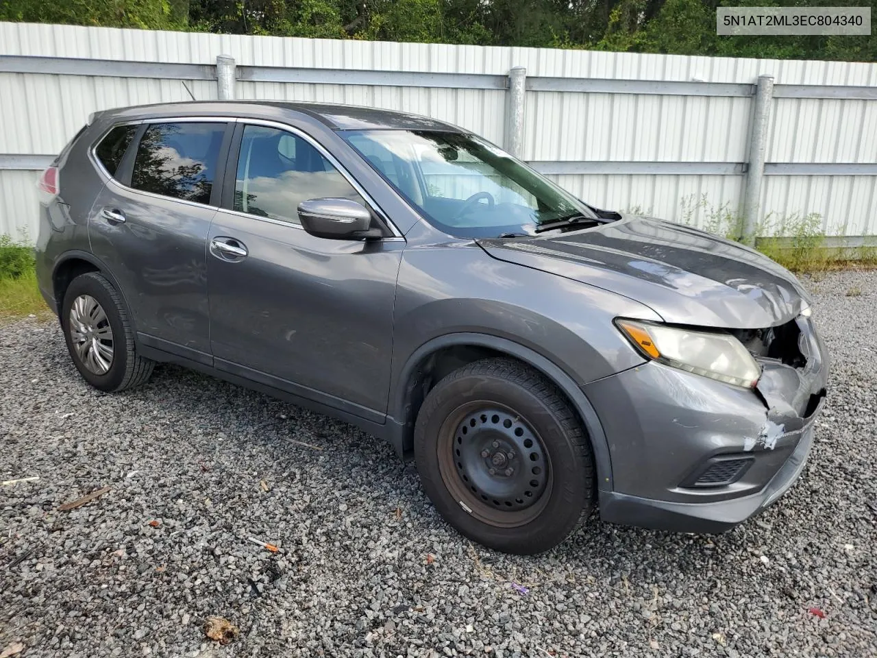 2014 Nissan Rogue S VIN: 5N1AT2ML3EC804340 Lot: 66745204