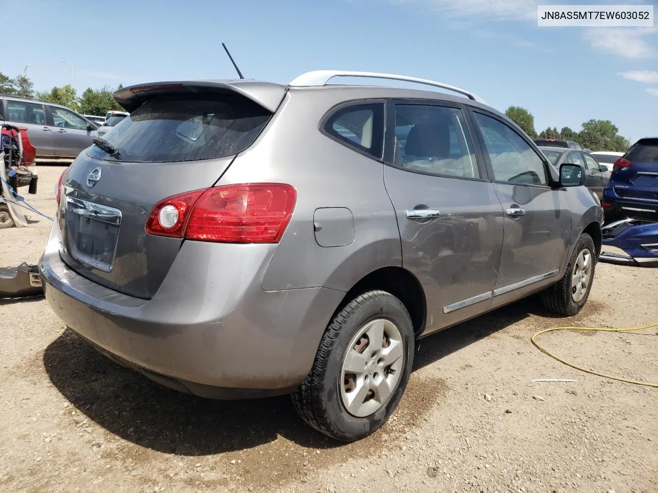 2014 Nissan Rogue Select S VIN: JN8AS5MT7EW603052 Lot: 67044864