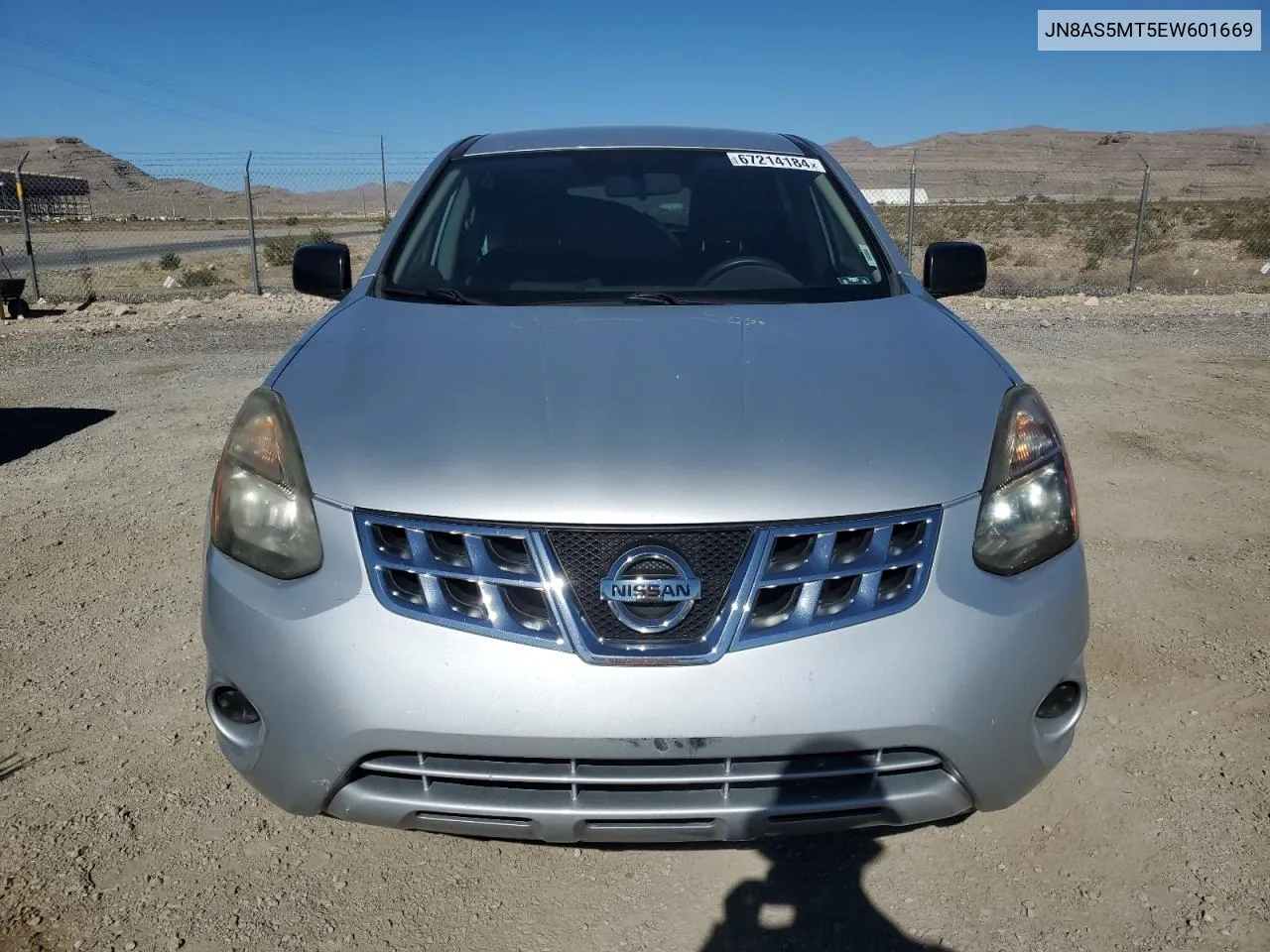 2014 Nissan Rogue Select S VIN: JN8AS5MT5EW601669 Lot: 67214184