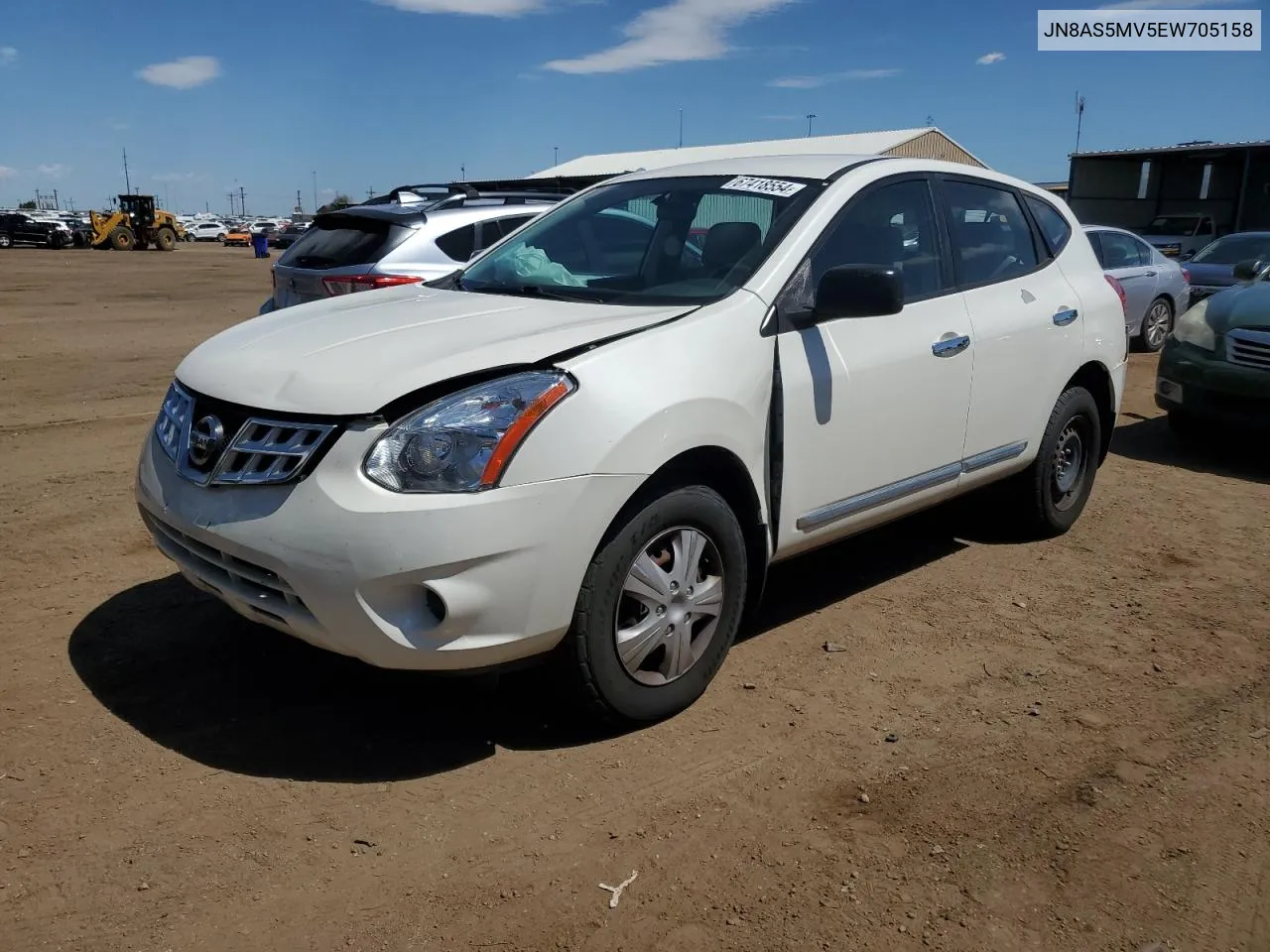 2014 Nissan Rogue Select S VIN: JN8AS5MV5EW705158 Lot: 67418554