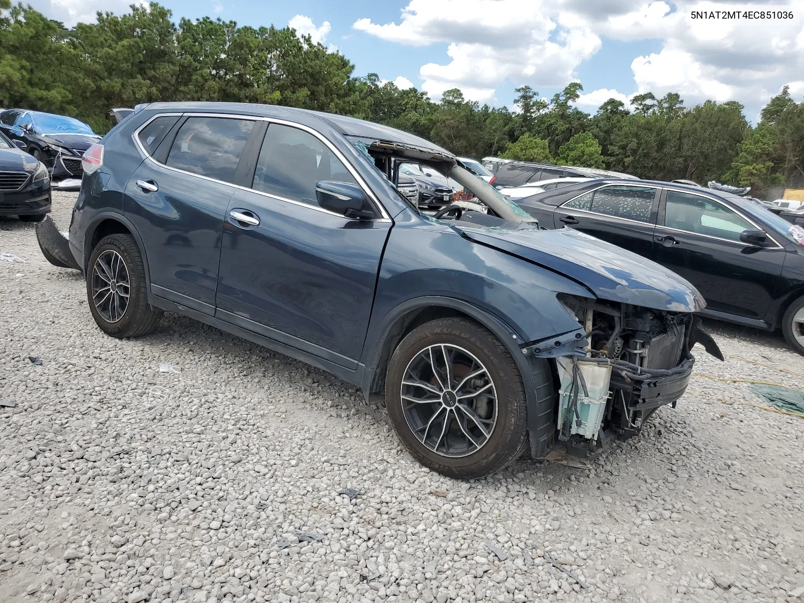 2014 Nissan Rogue S VIN: 5N1AT2MT4EC851036 Lot: 67576234