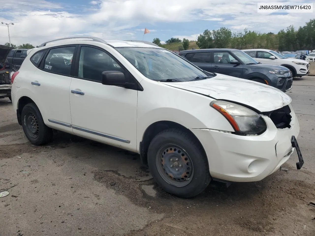 2014 Nissan Rogue Select S VIN: JN8AS5MV3EW716420 Lot: 67927034