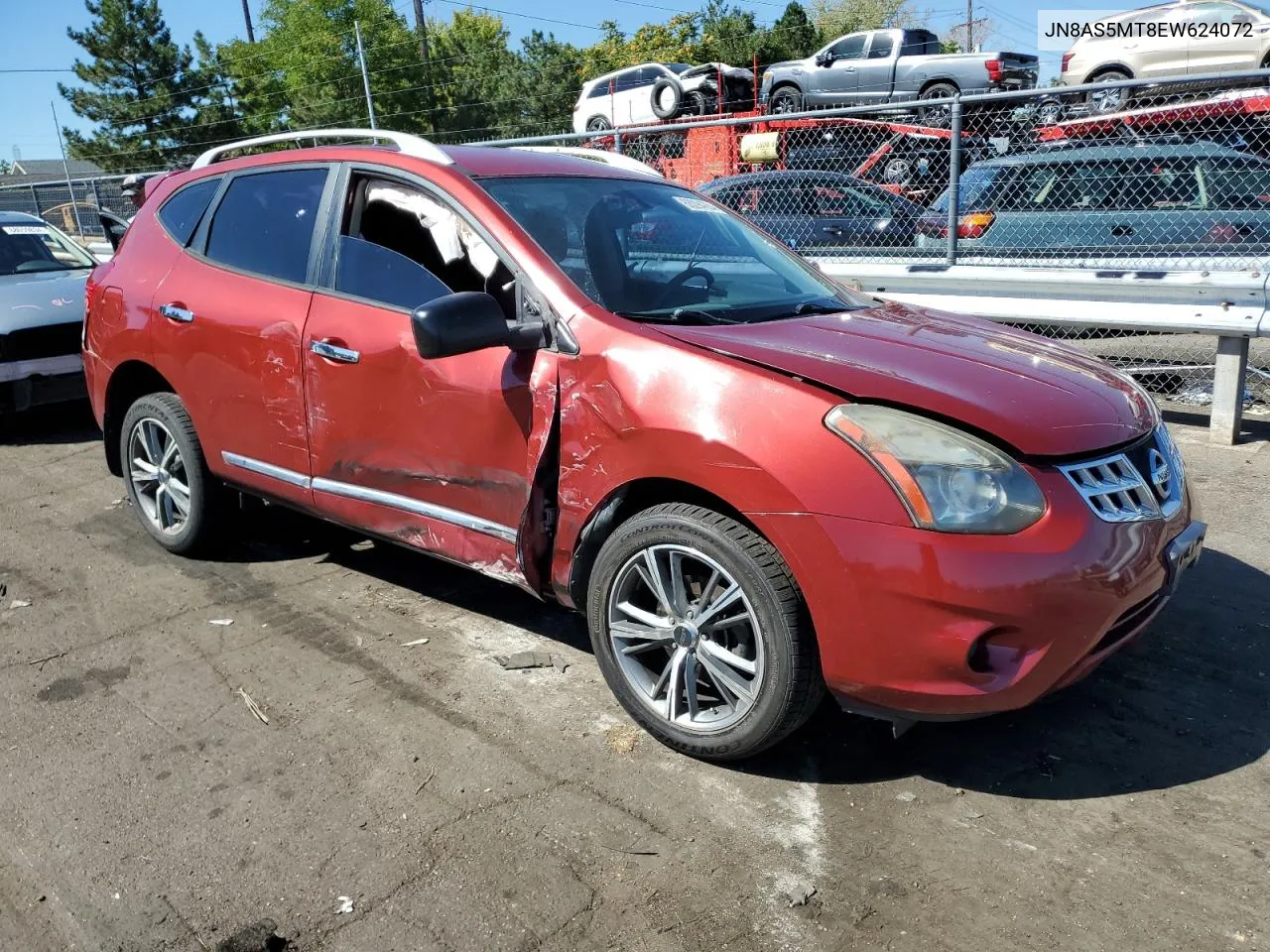 2014 Nissan Rogue Select S VIN: JN8AS5MT8EW624072 Lot: 68294264