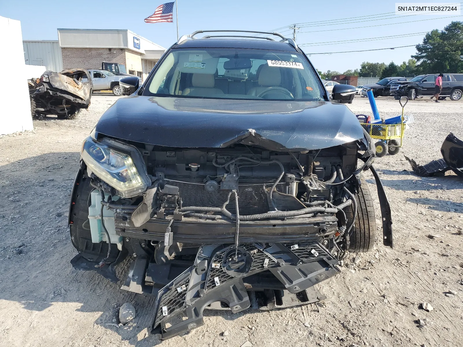 2014 Nissan Rogue S VIN: 5N1AT2MT1EC827244 Lot: 68553374