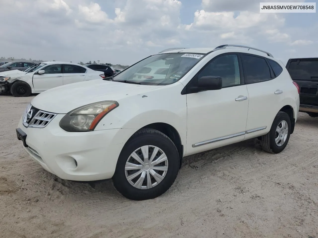 2014 Nissan Rogue Select S VIN: JN8AS5MV0EW708548 Lot: 68635374