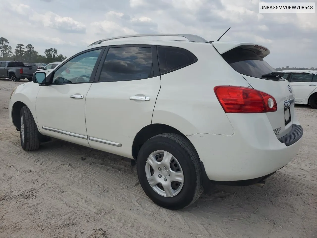 2014 Nissan Rogue Select S VIN: JN8AS5MV0EW708548 Lot: 68635374