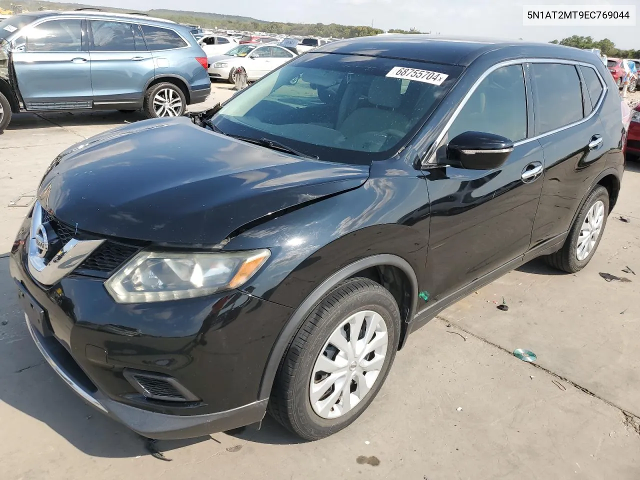 2014 Nissan Rogue S VIN: 5N1AT2MT9EC769044 Lot: 68755704