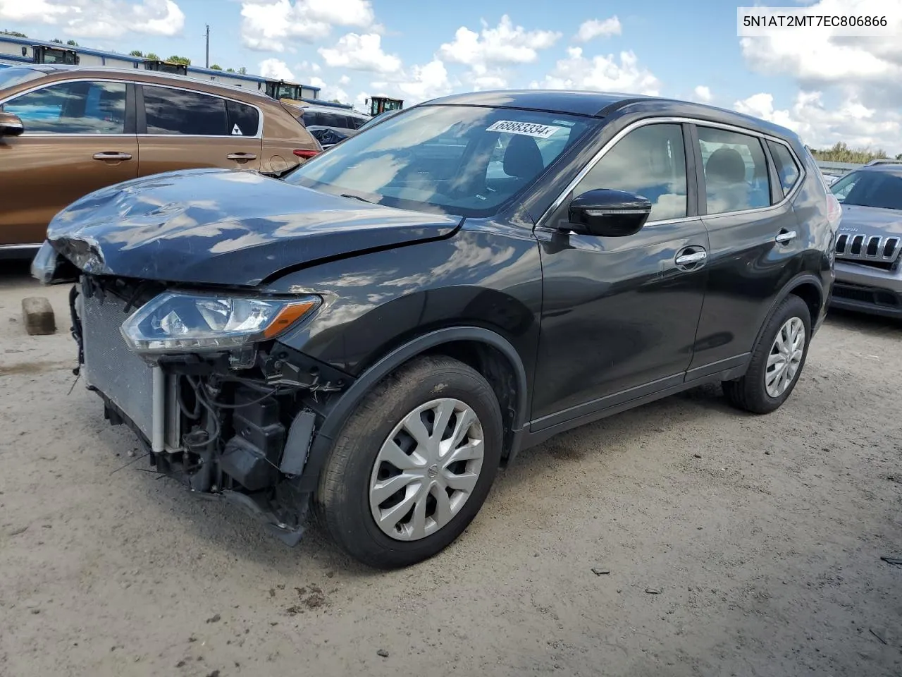 2014 Nissan Rogue S VIN: 5N1AT2MT7EC806866 Lot: 68883334