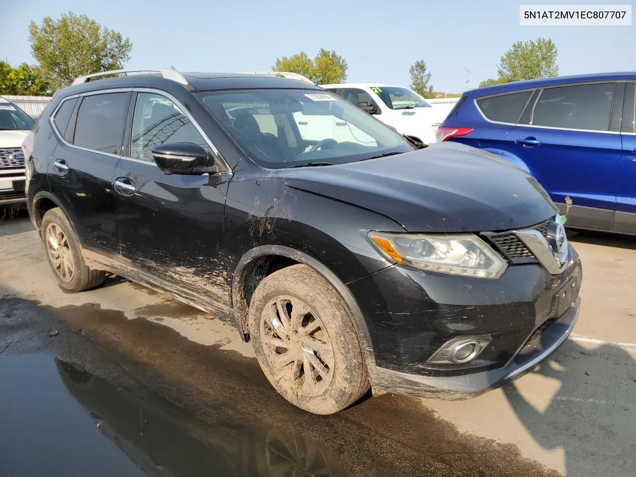 2014 Nissan Rogue S VIN: 5N1AT2MV1EC807707 Lot: 71059994