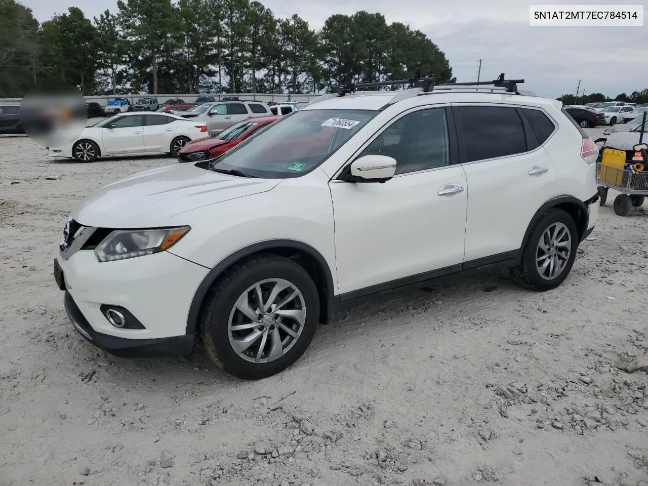 2014 Nissan Rogue S VIN: 5N1AT2MT7EC784514 Lot: 71060554