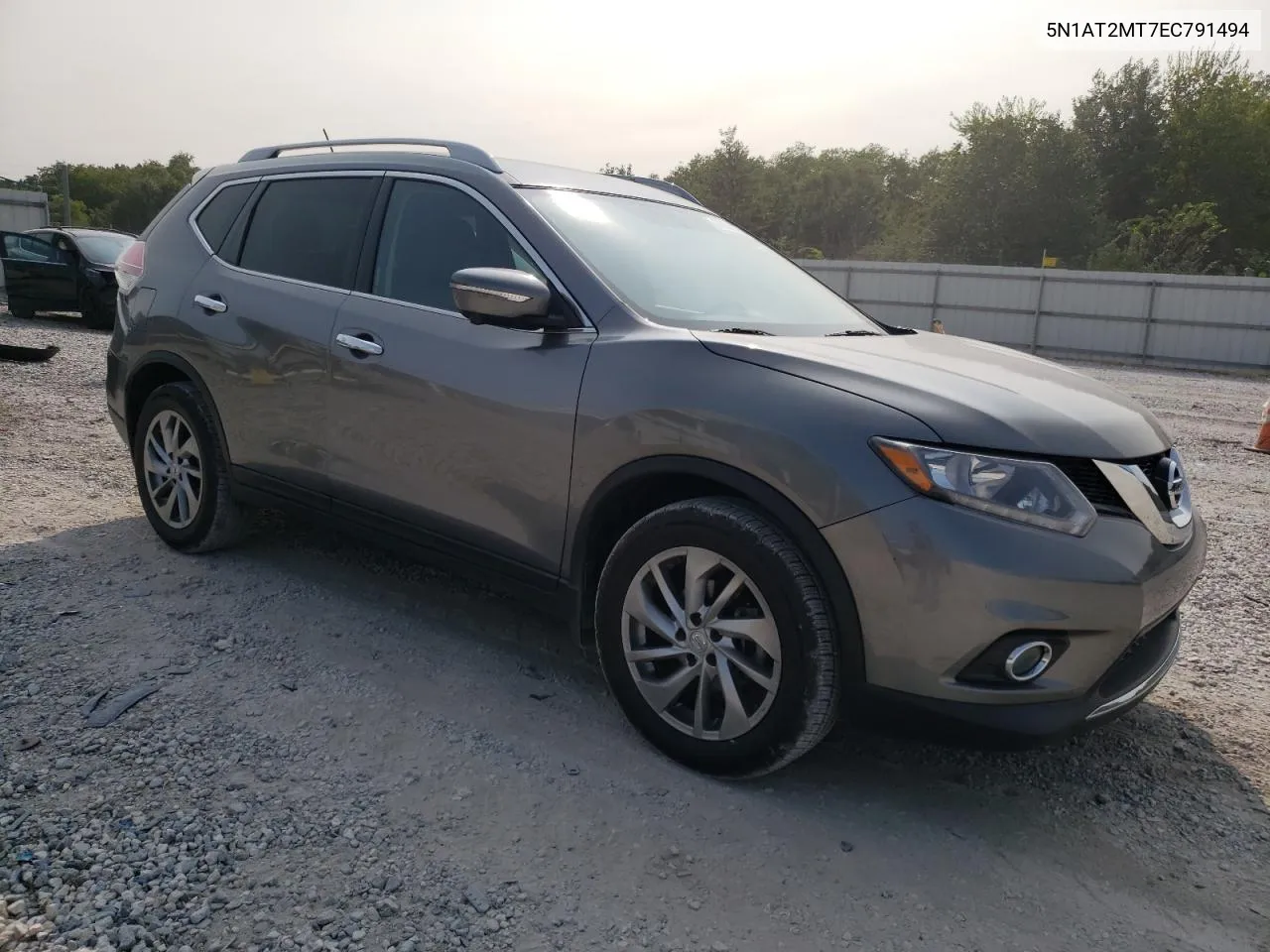 2014 Nissan Rogue S VIN: 5N1AT2MT7EC791494 Lot: 71072884