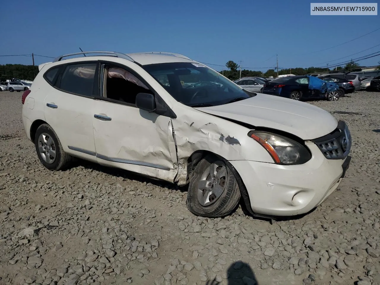 2014 Nissan Rogue Select S VIN: JN8AS5MV1EW715900 Lot: 71530304