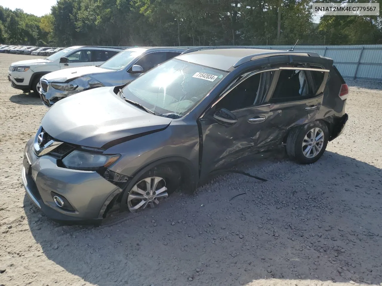 2014 Nissan Rogue S VIN: 5N1AT2MK4EC779567 Lot: 71542034