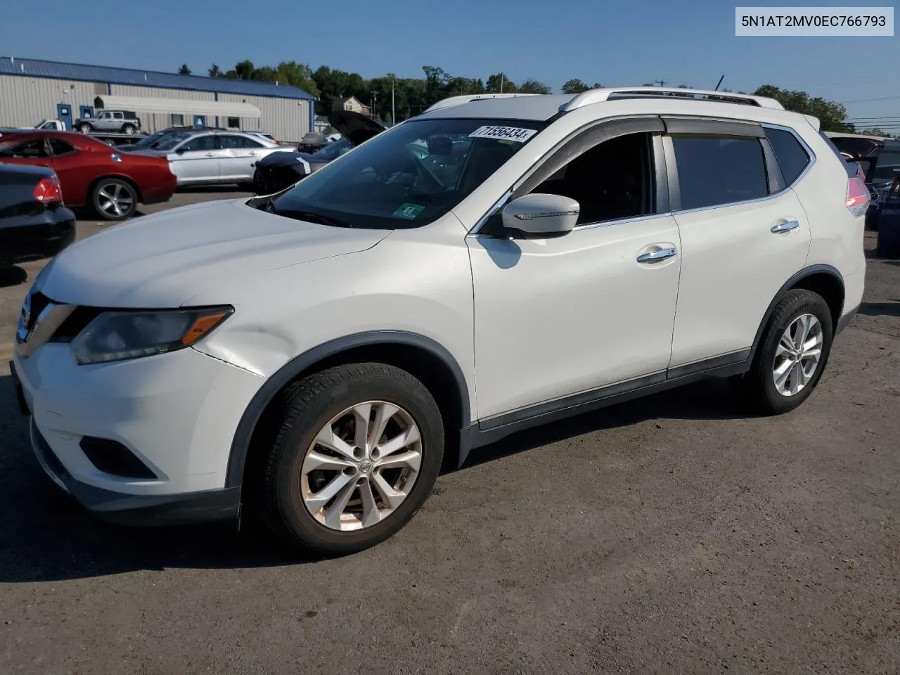 2014 Nissan Rogue S VIN: 5N1AT2MV0EC766793 Lot: 71556434