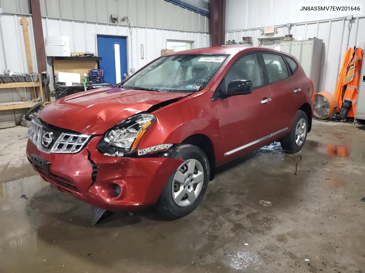 2014 Nissan Rogue Select S VIN: JN8AS5MV7EW201646 Lot: 71641794