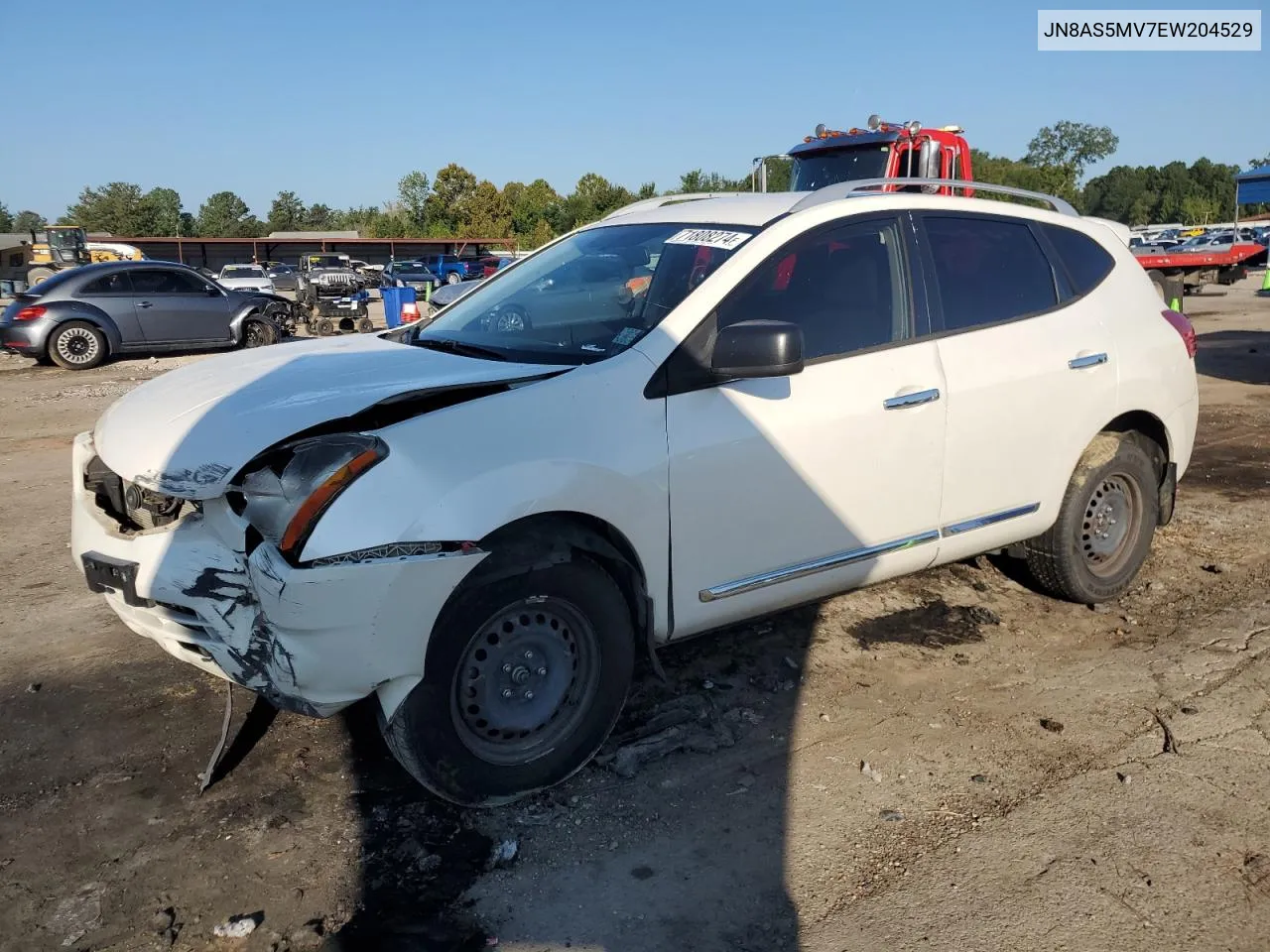 2014 Nissan Rogue Select S VIN: JN8AS5MV7EW204529 Lot: 71808274