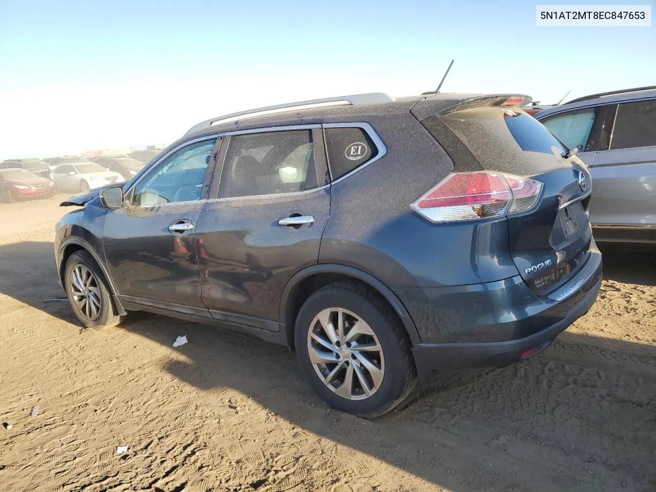 5N1AT2MT8EC847653 2014 Nissan Rogue S