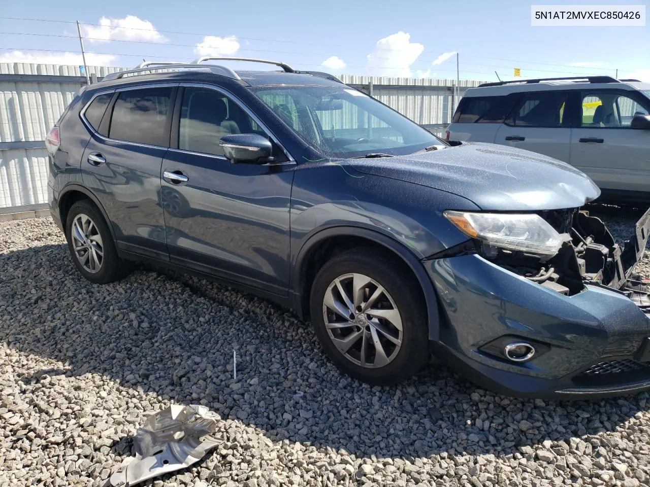 2014 Nissan Rogue S VIN: 5N1AT2MVXEC850426 Lot: 72209044