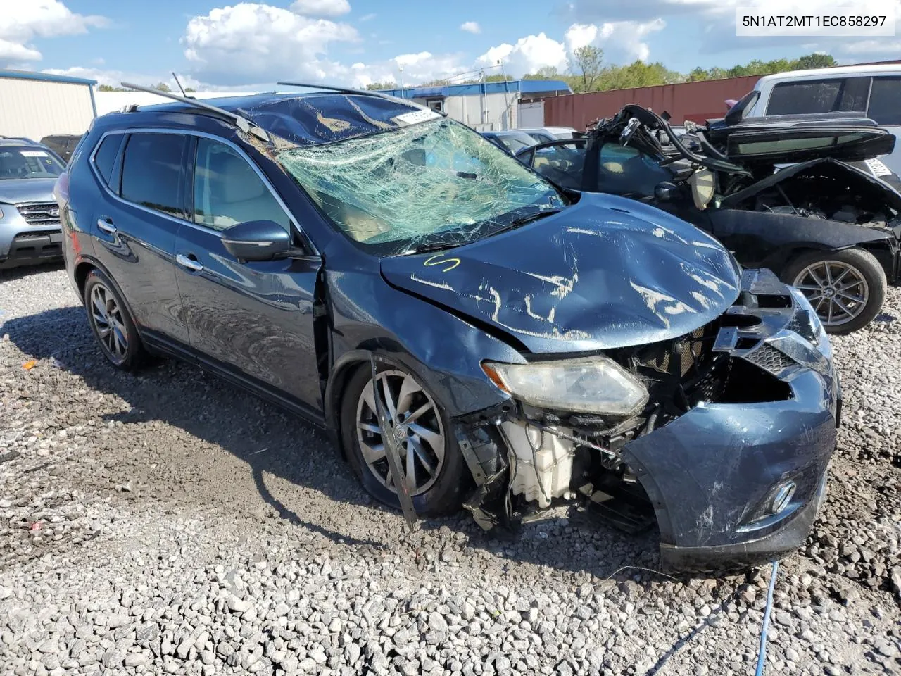 2014 Nissan Rogue S VIN: 5N1AT2MT1EC858297 Lot: 72262964