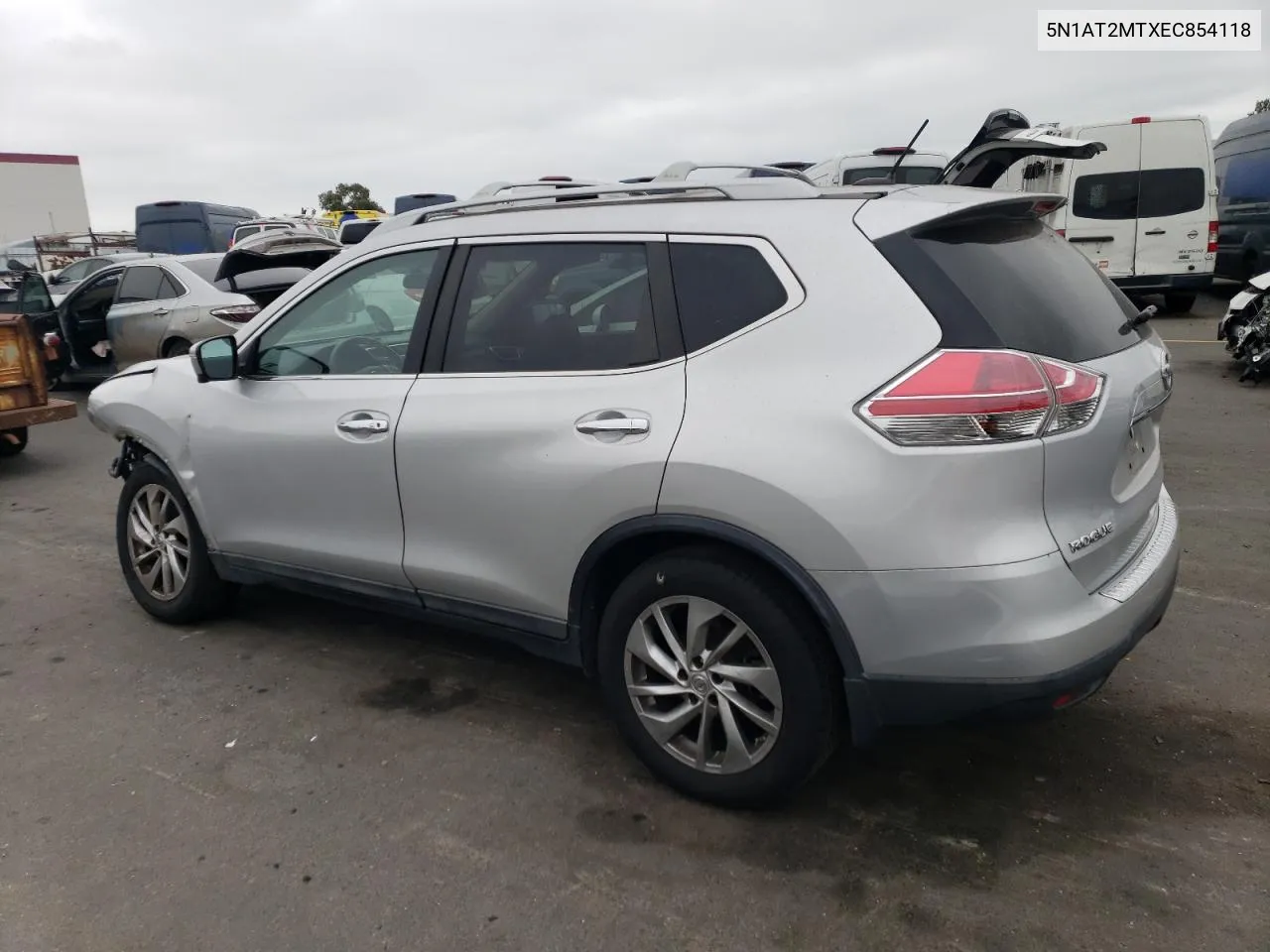 2014 Nissan Rogue S VIN: 5N1AT2MTXEC854118 Lot: 72657224