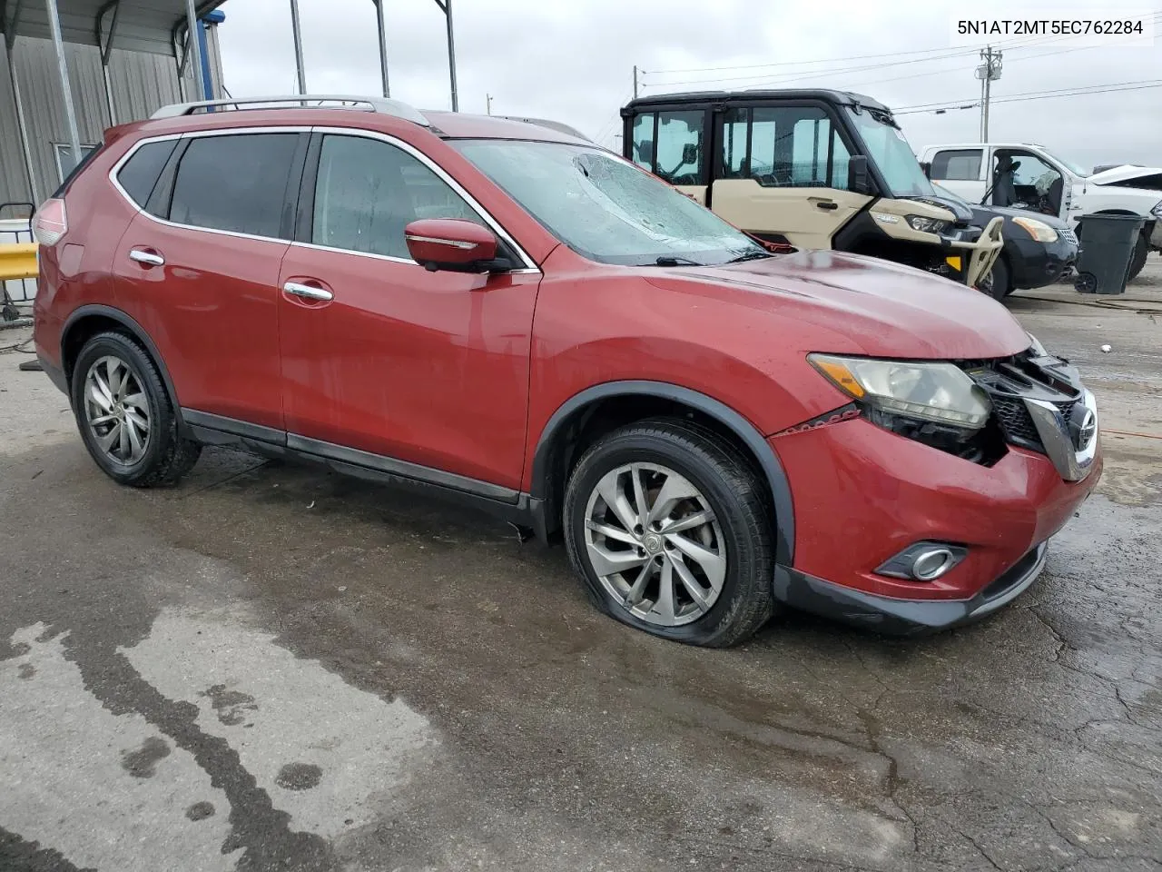 2014 Nissan Rogue S VIN: 5N1AT2MT5EC762284 Lot: 72815034