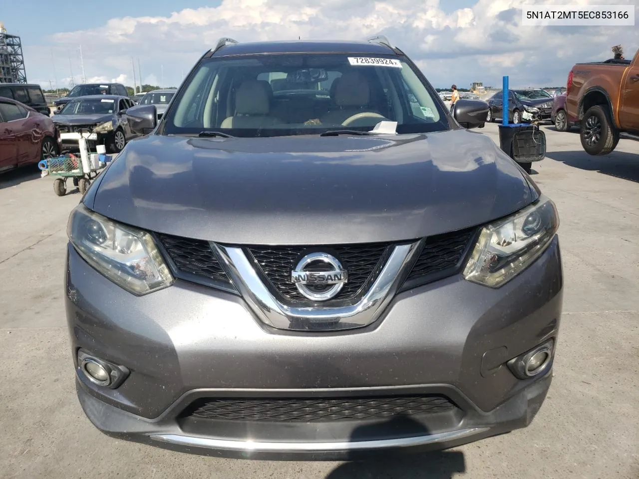 5N1AT2MT5EC853166 2014 Nissan Rogue S