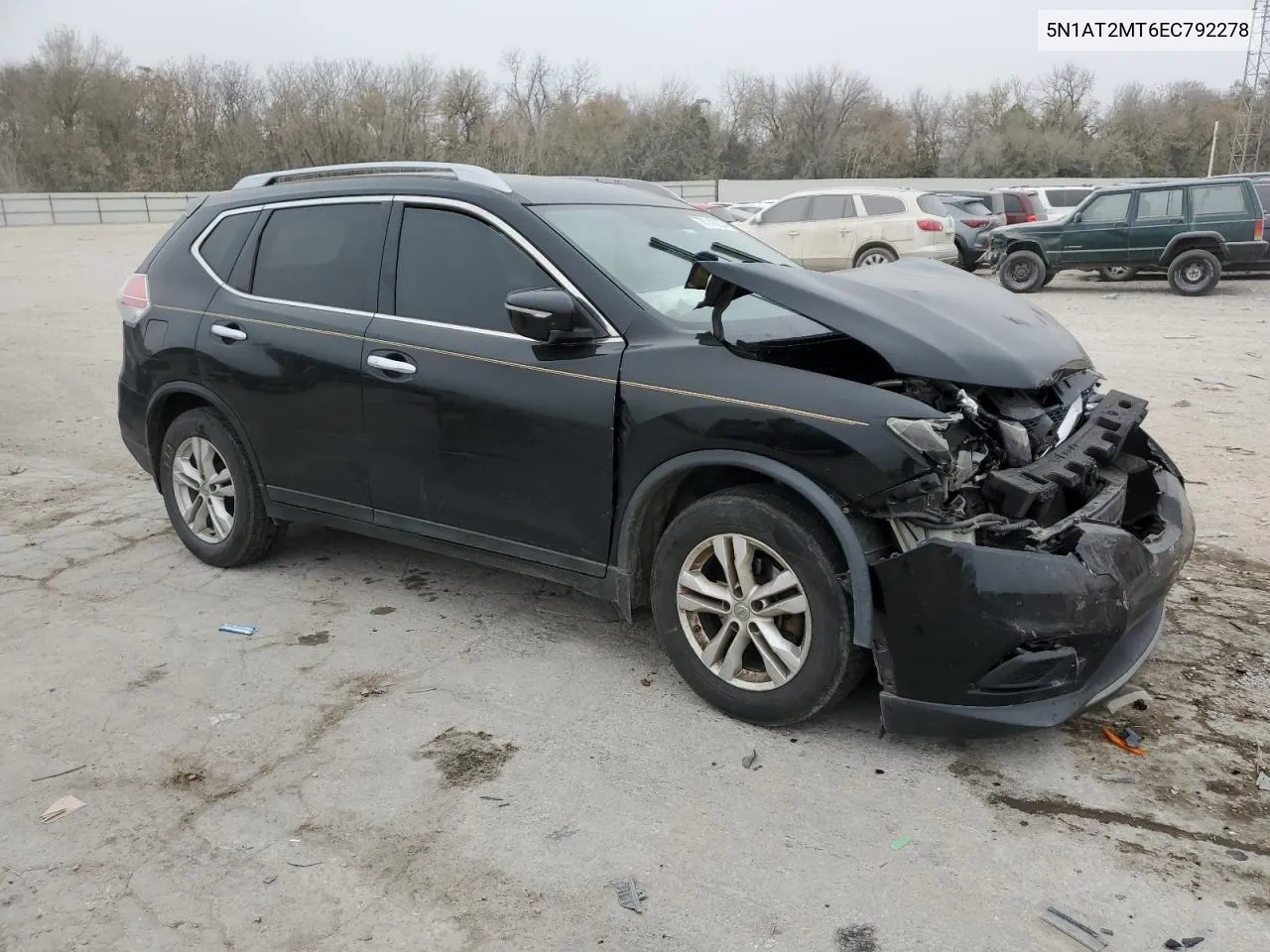 2014 Nissan Rogue S VIN: 5N1AT2MT6EC792278 Lot: 72886274