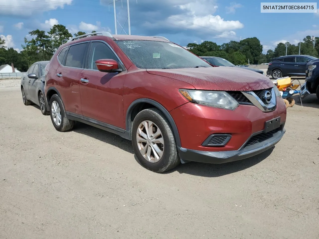 2014 Nissan Rogue S VIN: 5N1AT2MT0EC844715 Lot: 72915054